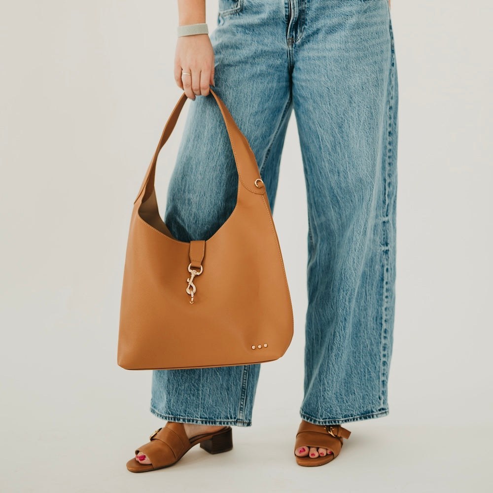 Haddie Hobo Vegan Leather Tote