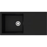 Rocklite Milton 1 Bowl Inset Kitchen Sink - Black
