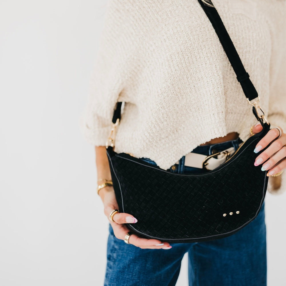 Paige Structured Suede Crossbody