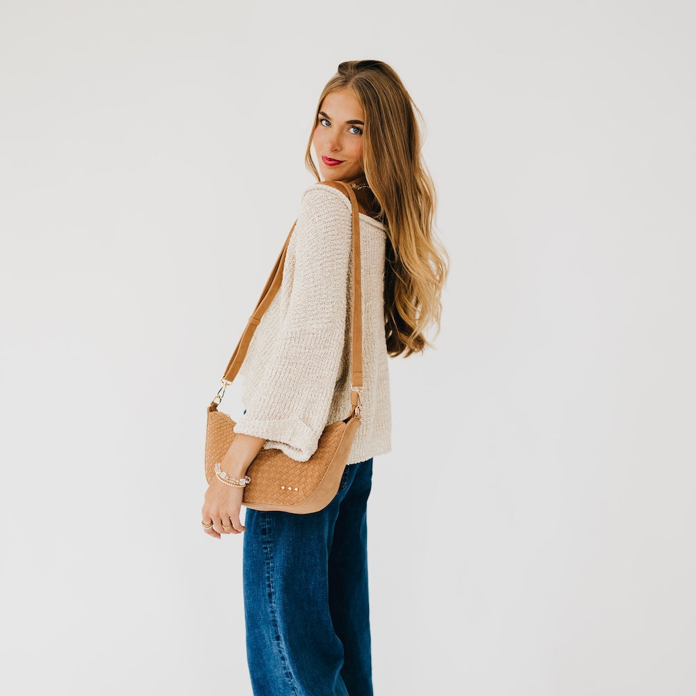 Paige Structured Suede Crossbody