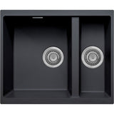 Harlyn Sennen 1.5 Bowl Inset Kitchen Sink - Black