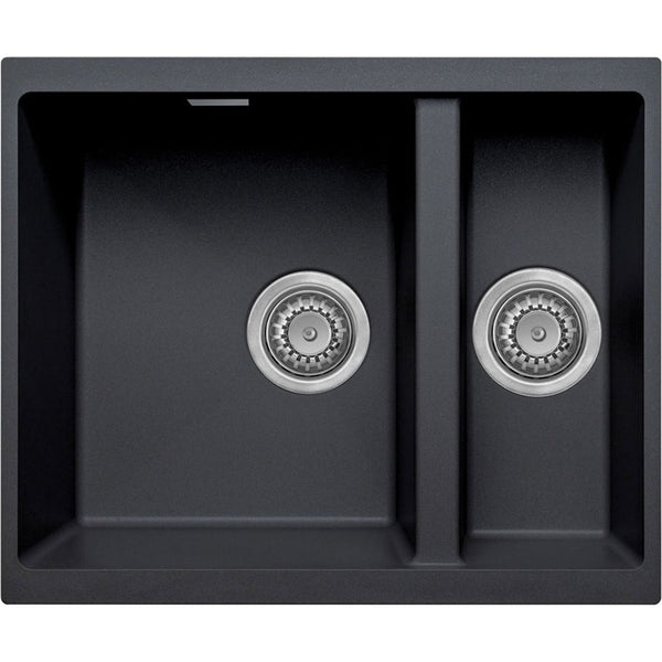 Harlyn Sennen 1.5 Bowl Inset Kitchen Sink - Black