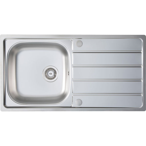 Harlyn Towan Single bowl Stainless Steel inset Reversible