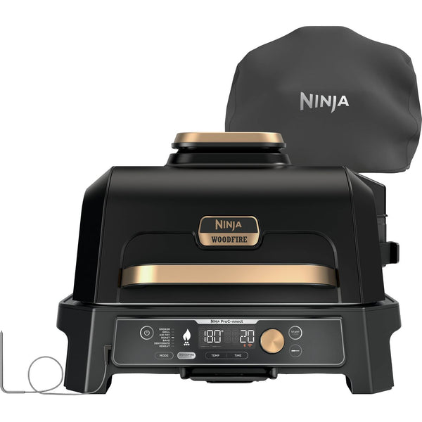 Ninja Woodfire Pro Connect XL OG901UKBK1 Outdoor Oven - Black / Gold