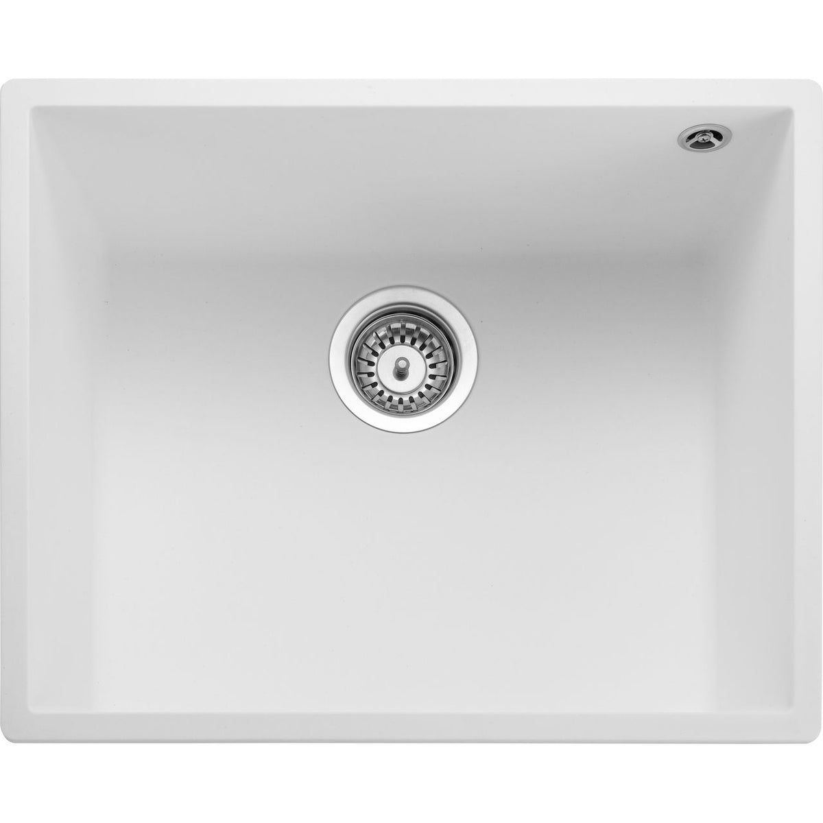 Rangemaster Oridian 1 Bowl Undermount Kitchen Sink - Arctic White
