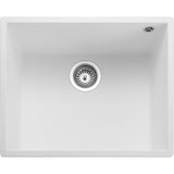 Rangemaster Oridian 1 Bowl Undermount Kitchen Sink - Arctic White