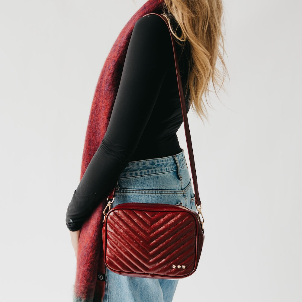 Coco Quilted Camera Crossbody Bag