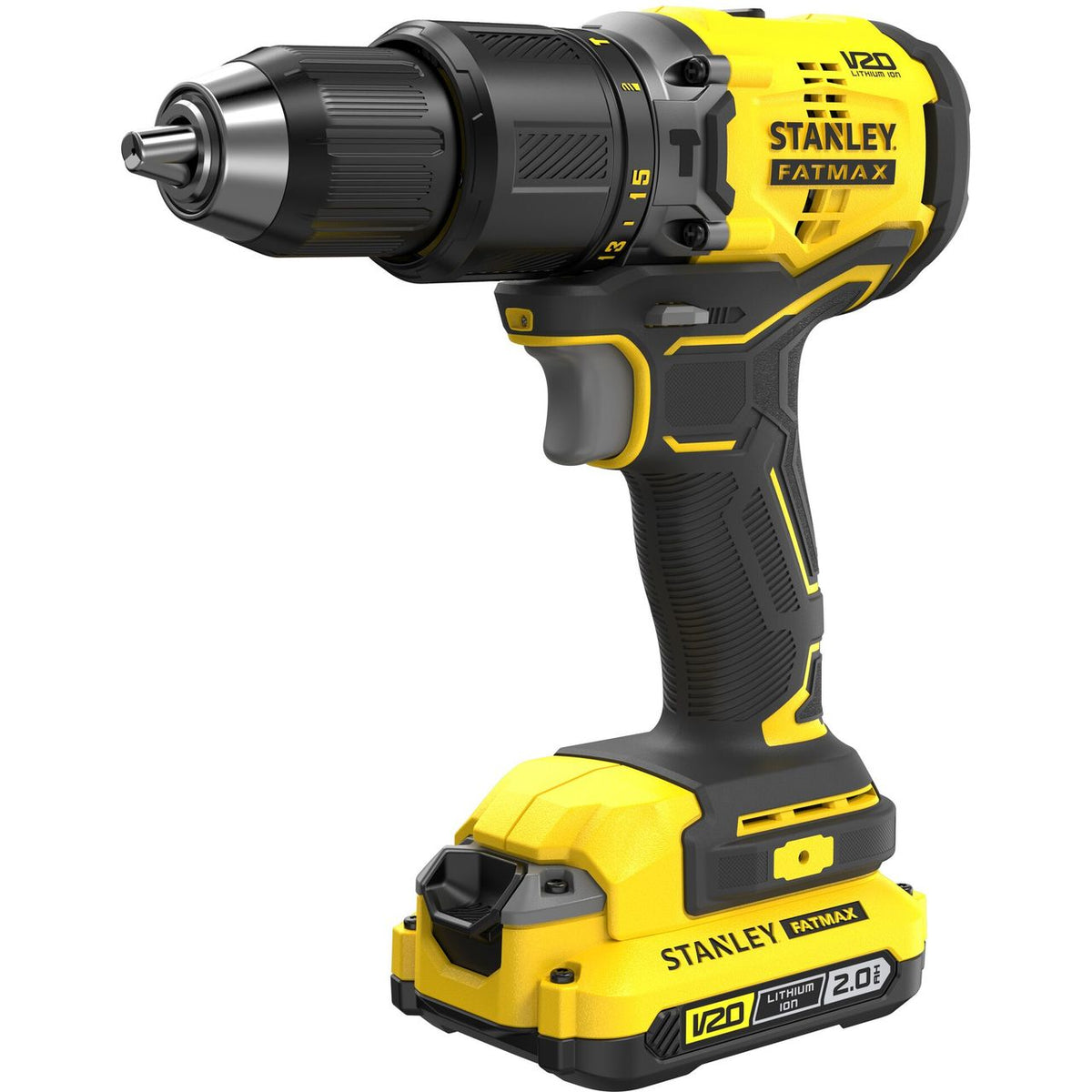 Stanley Fatmax V20 Hammer Drill - Black / Yellow