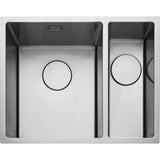 Rangemaster Kube 1.5 Bowl Undermount Kitchen Sink - Micro-Sheen™ Soft Brushed Finish