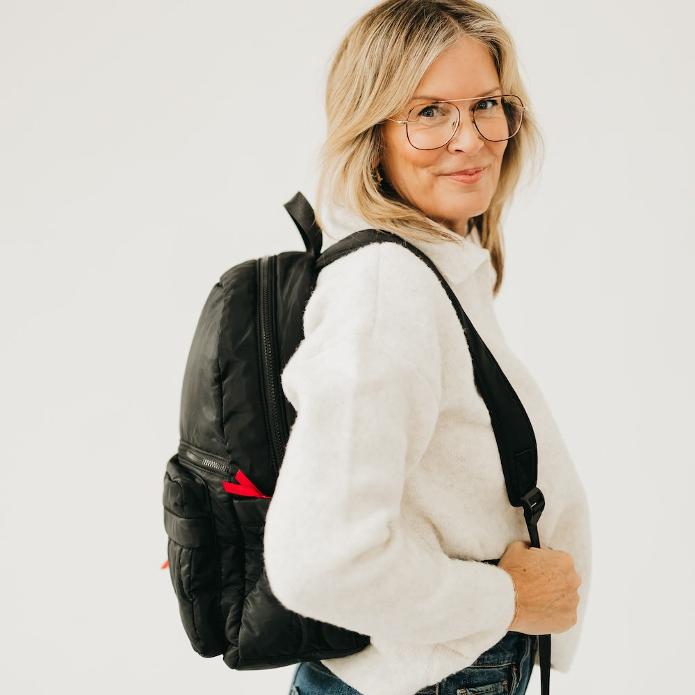 Go-To Organized Puffer Nylon Backpack