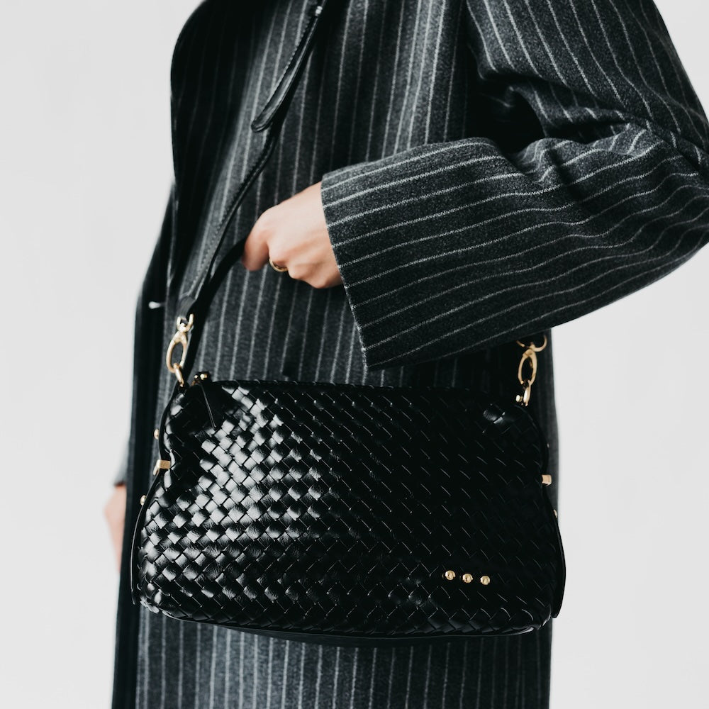 Harper Hobo Woven Shoulder Bag