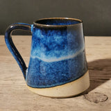 Deep Sea Blue Stoneware Mug
