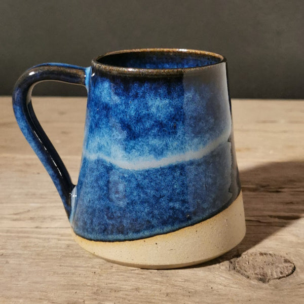 Deep Sea Blue Stoneware Mug