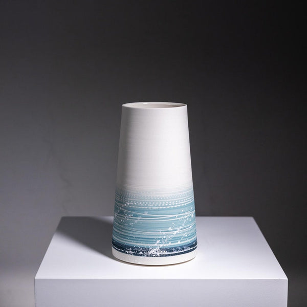 Modern Seascape Porcelain Vase
