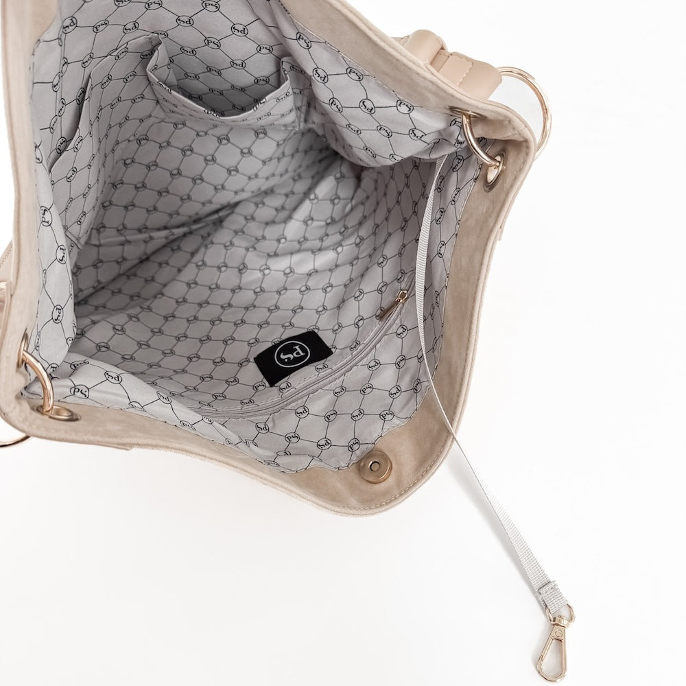 OG Rosalie Rivet Suede Hobo Bag - Original Strap
