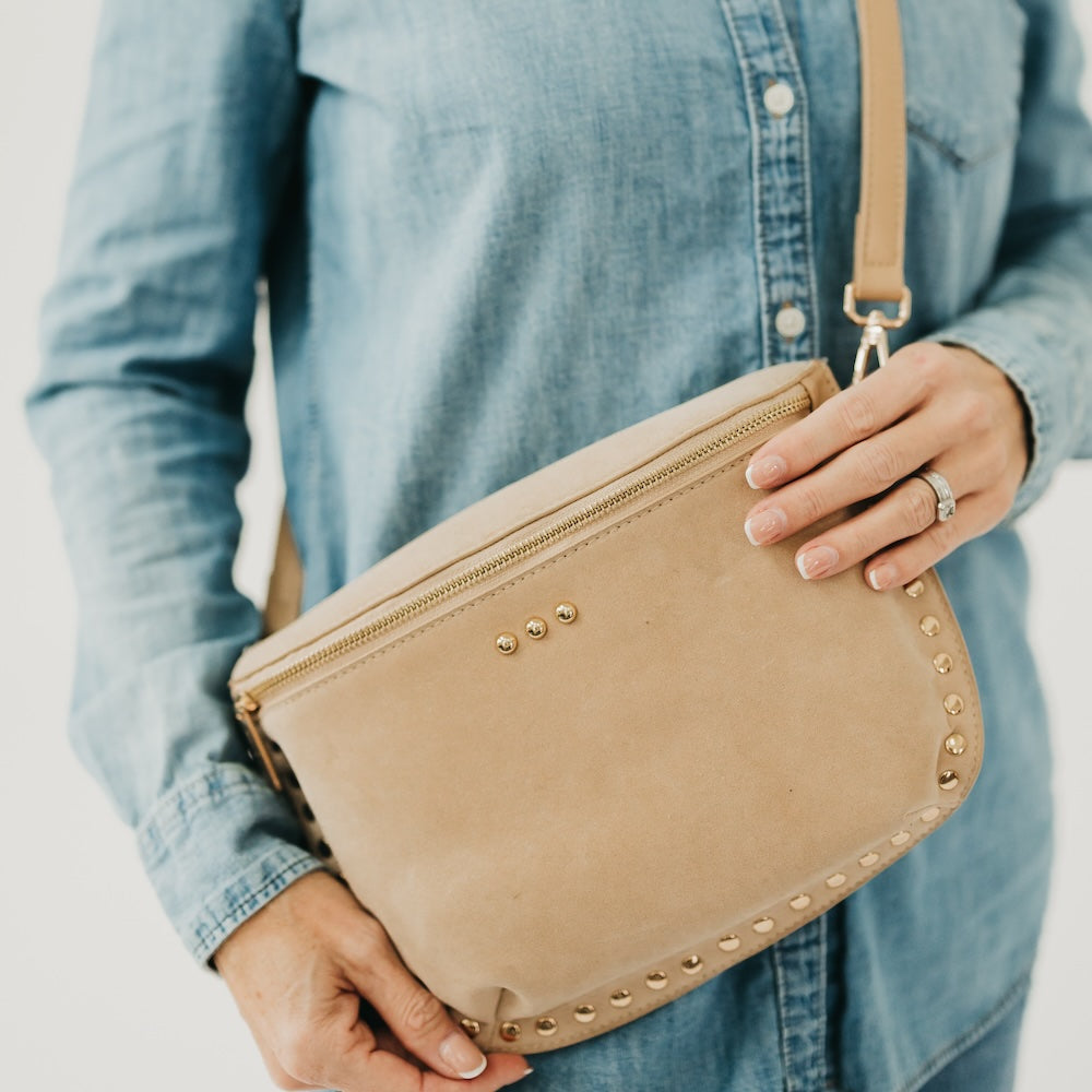 Sabrina Studded Suede Bum Bag
